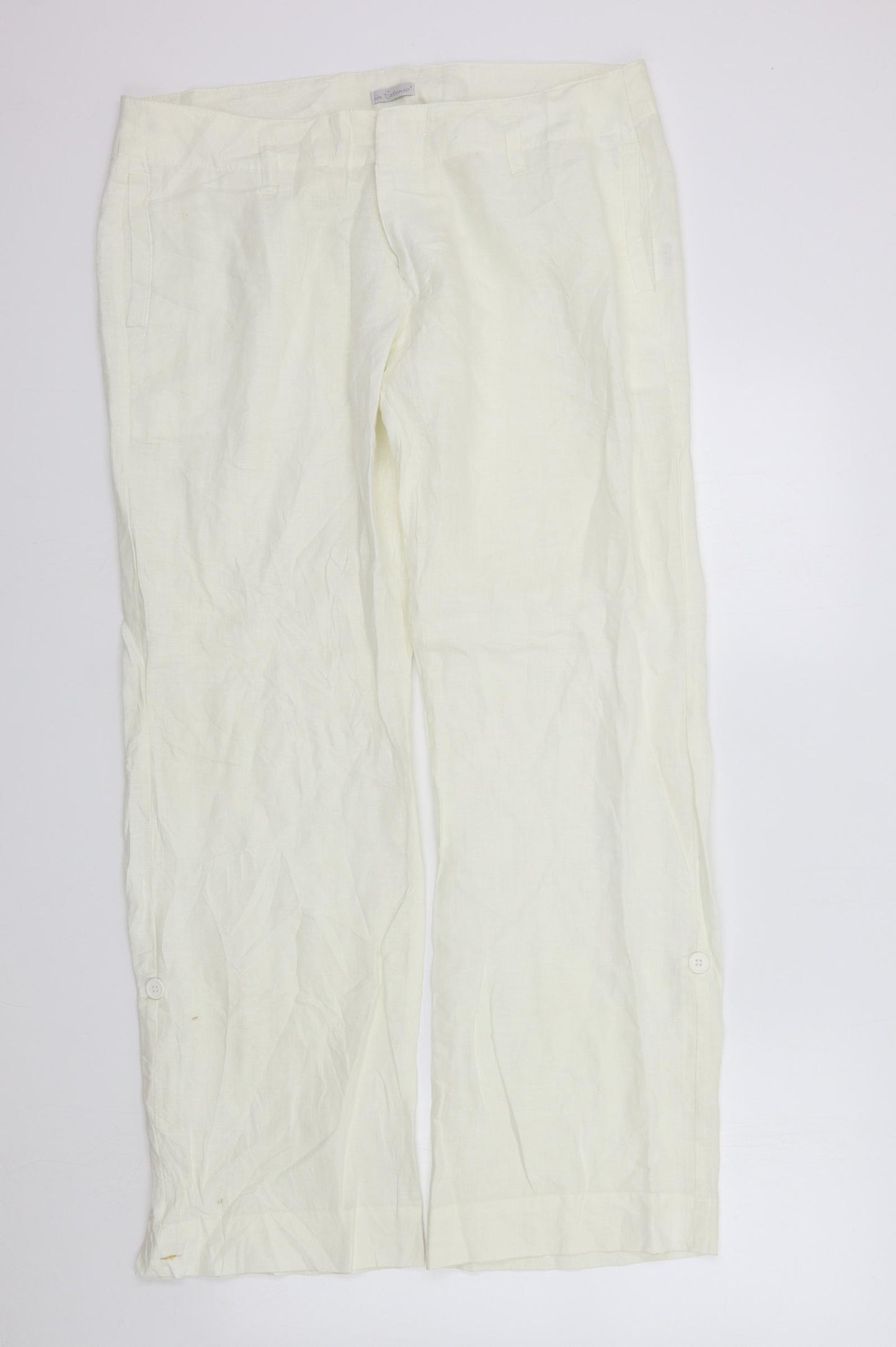 In Extenso Womens White   Trousers  Size 16 L32 in
