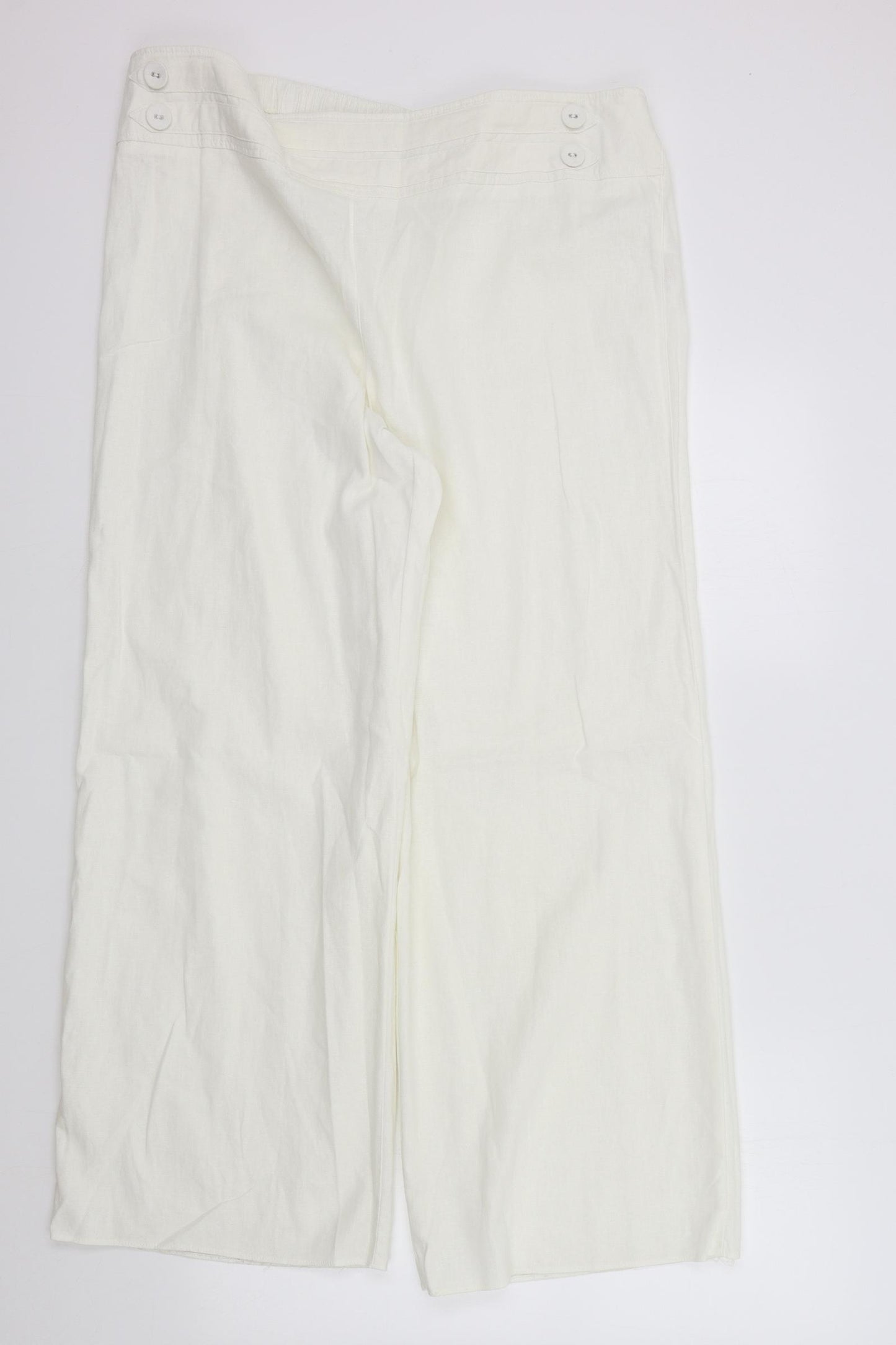 E-vie Womens White   Trousers  Size 20 L28 in