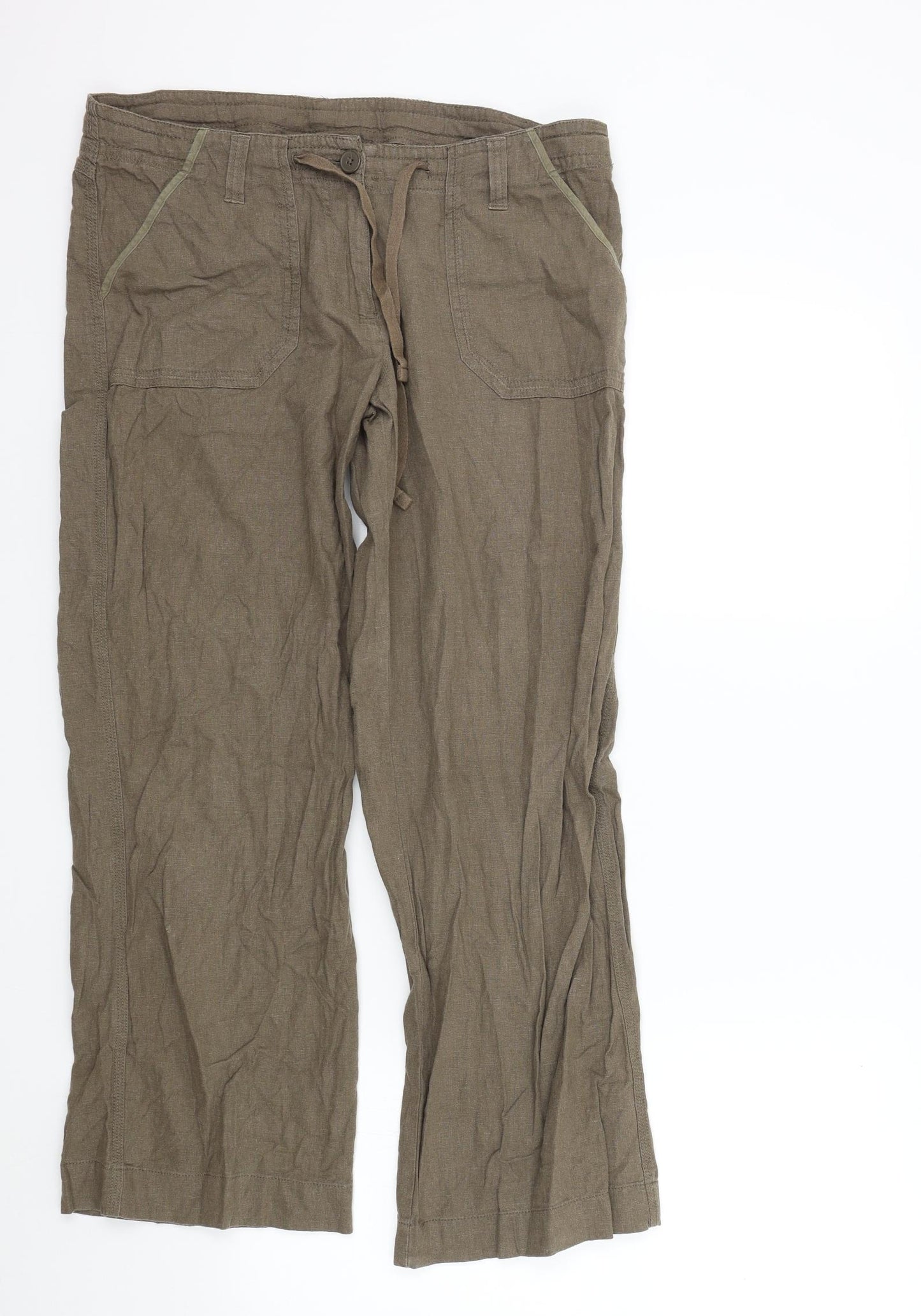 Papaya Womens Brown   Trousers  Size 14 L28 in