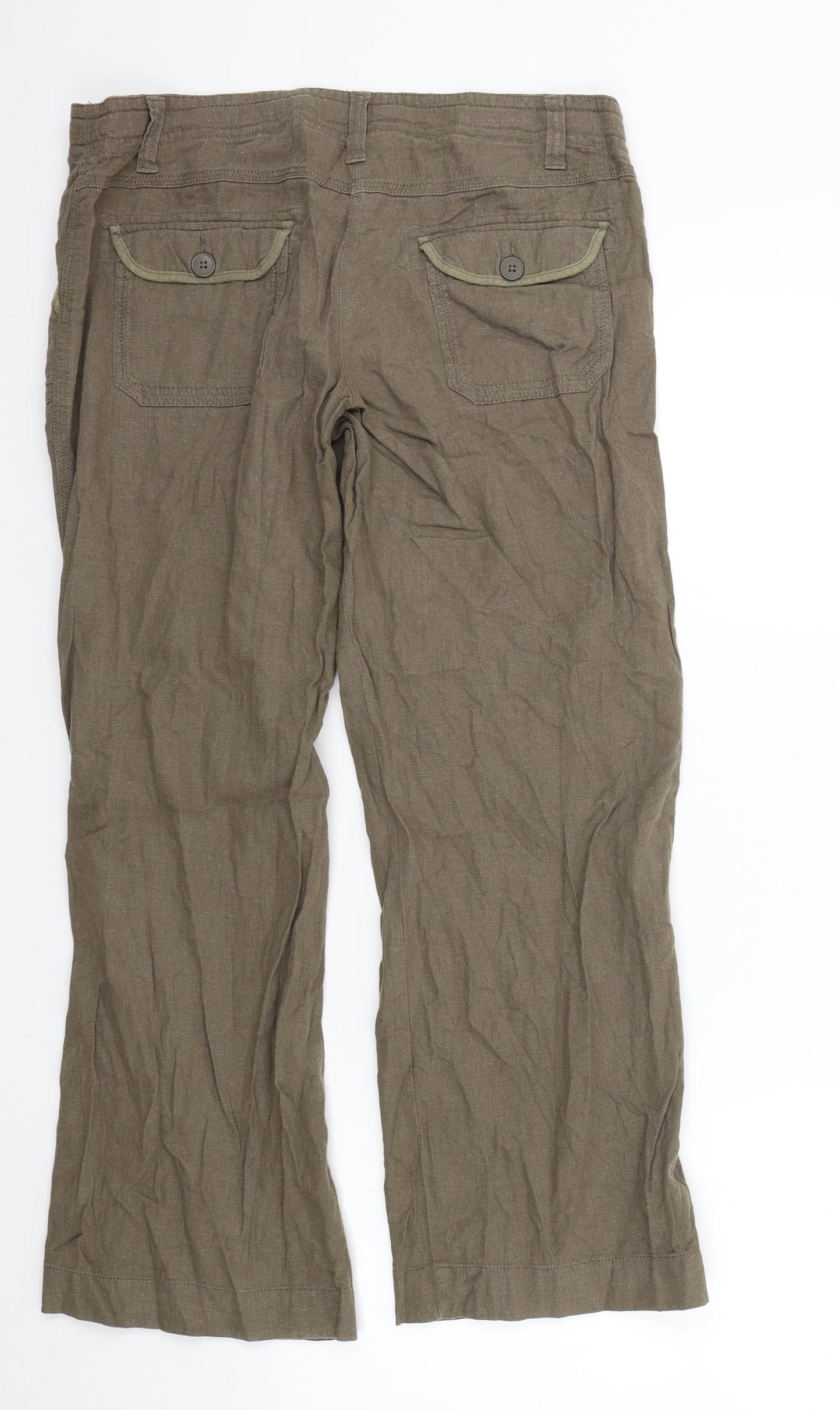 Papaya Womens Brown   Trousers  Size 14 L28 in
