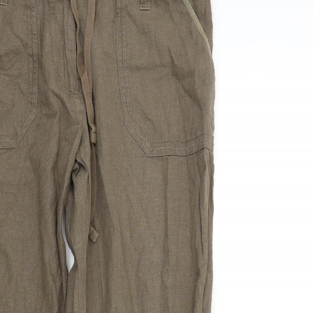 Papaya Womens Brown   Trousers  Size 14 L28 in