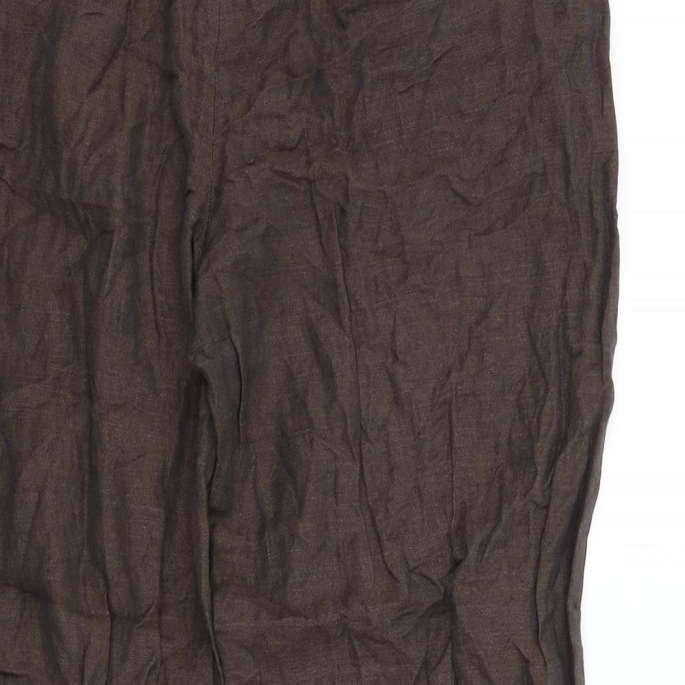 m&s Womens Brown   Trousers  Size 14 L26 in