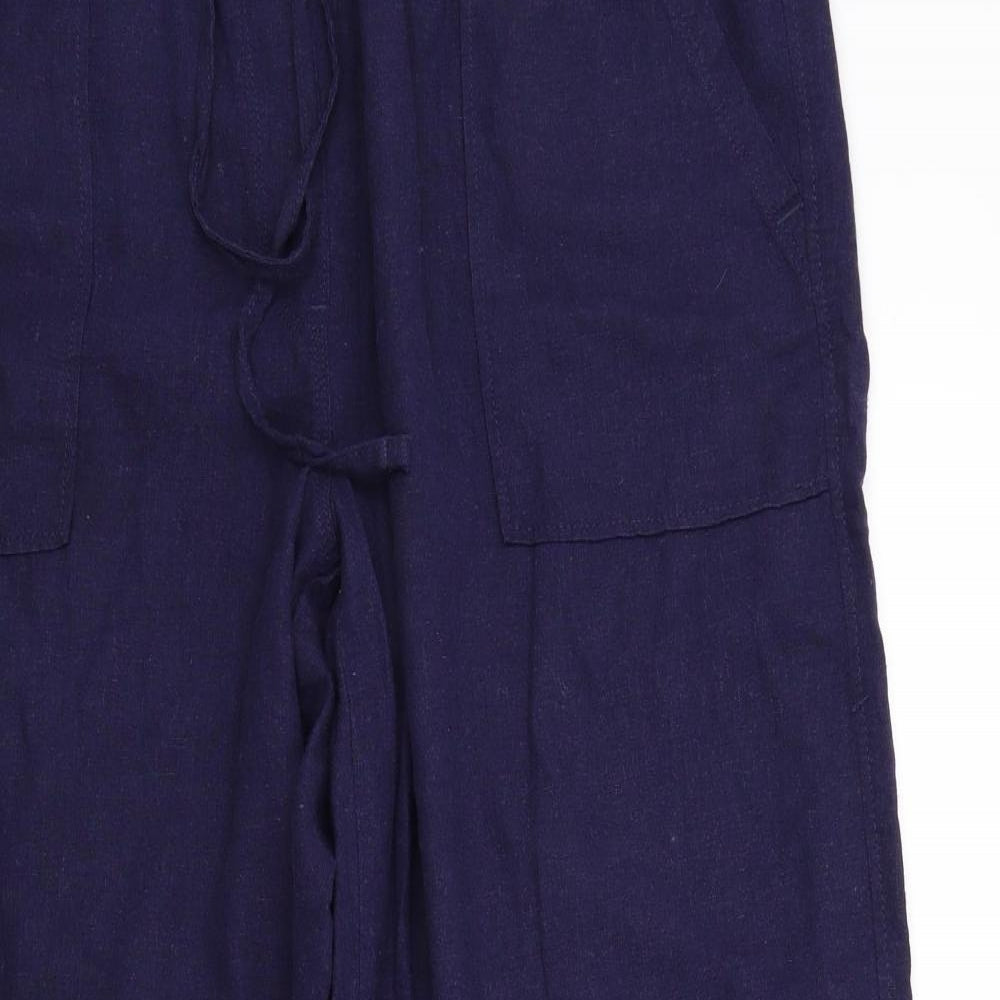 M&S Womens Black   Trousers  Size 16 L27 in