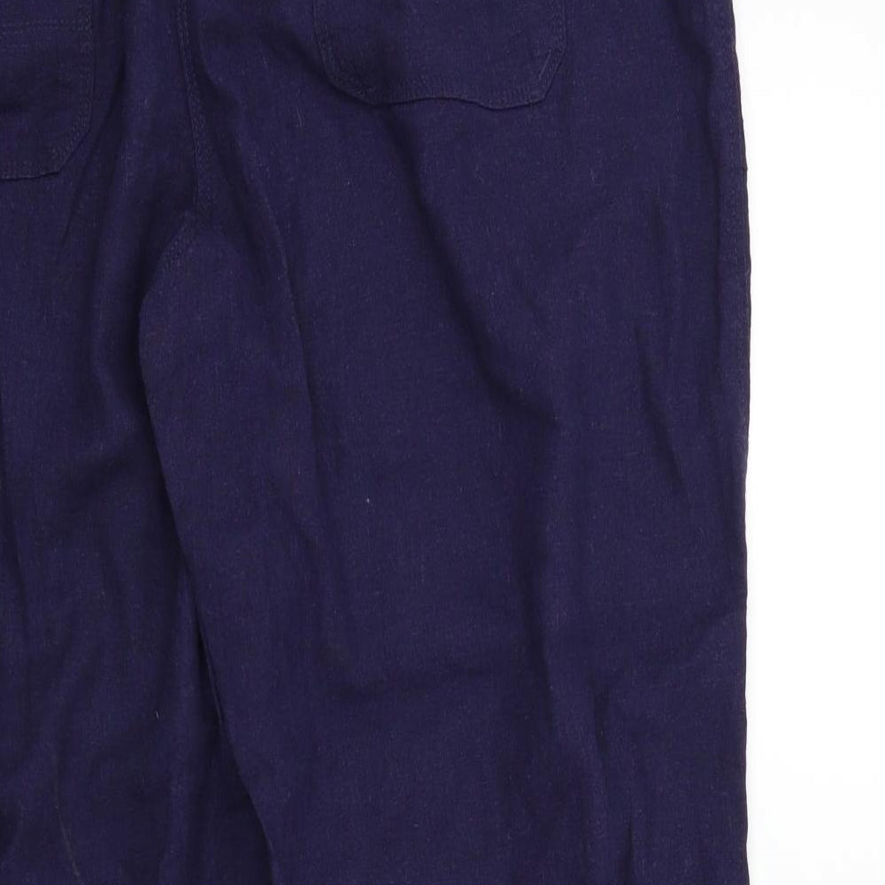 M&S Womens Black   Trousers  Size 16 L27 in