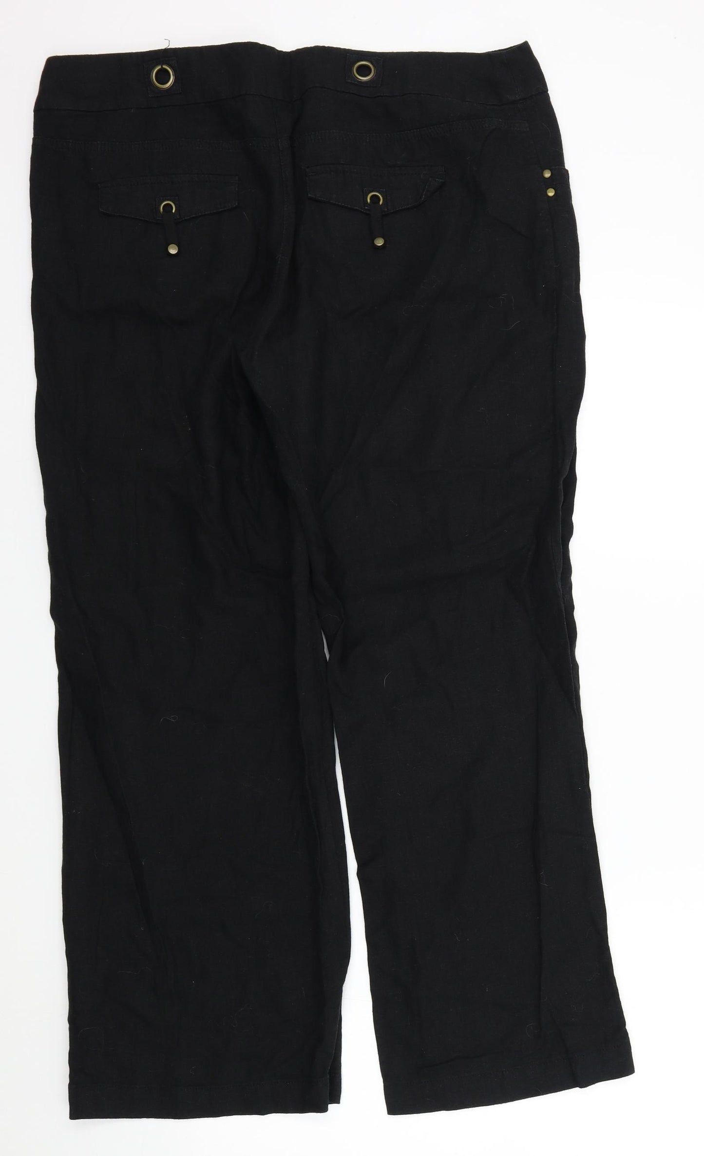 Wallis Womens Black   Trousers  Size 16 L28 in
