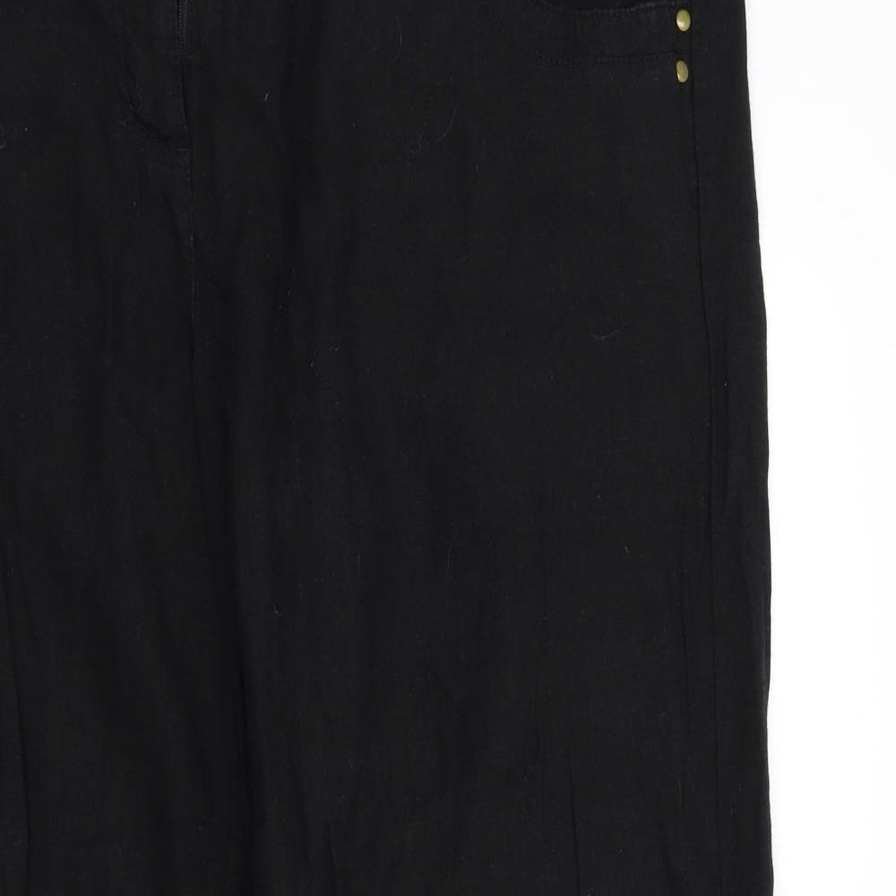 Wallis Womens Black   Trousers  Size 16 L28 in