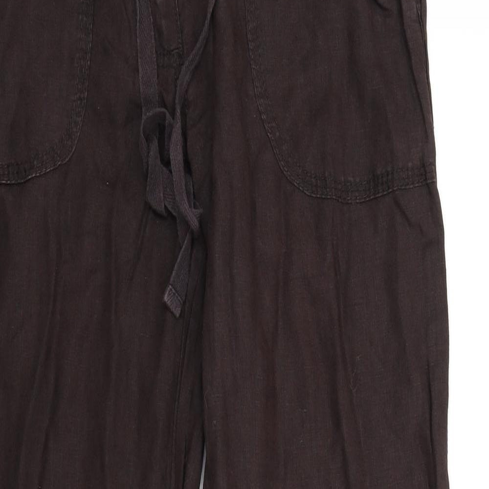 DENIM&CO Womens Brown   Trousers  Size 8 L31 in