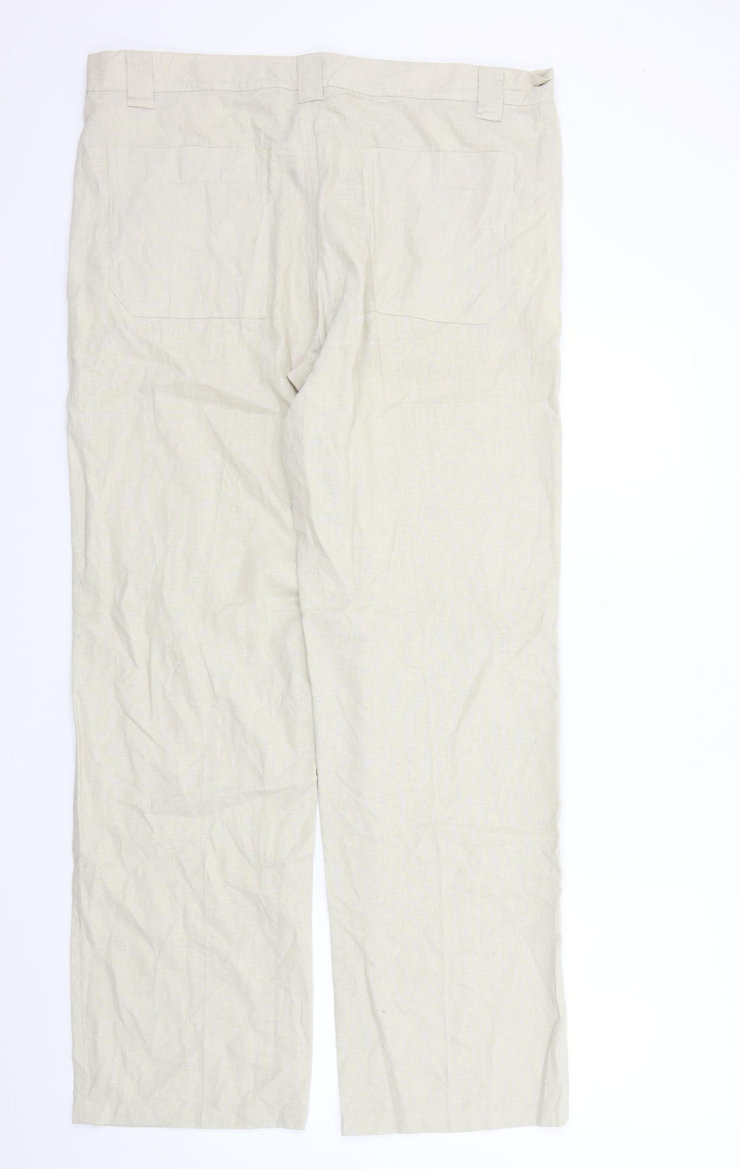 Tonger Womens Beige   Trousers  Size 2XL L31 in