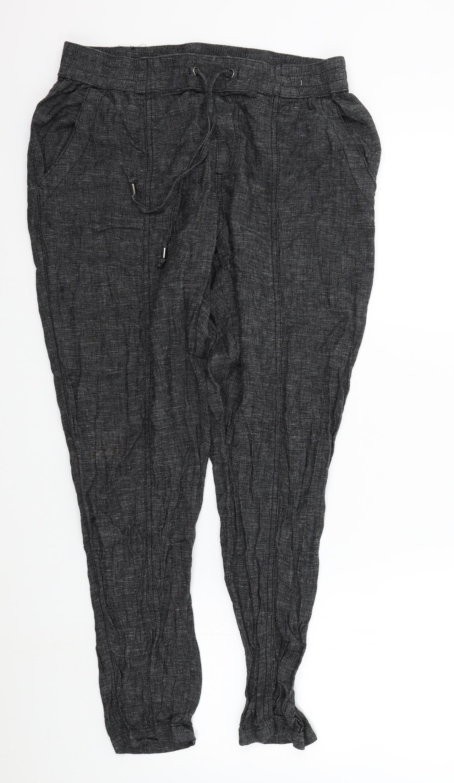 Nutmeg Womens Black   Trousers  Size 14 L27 in