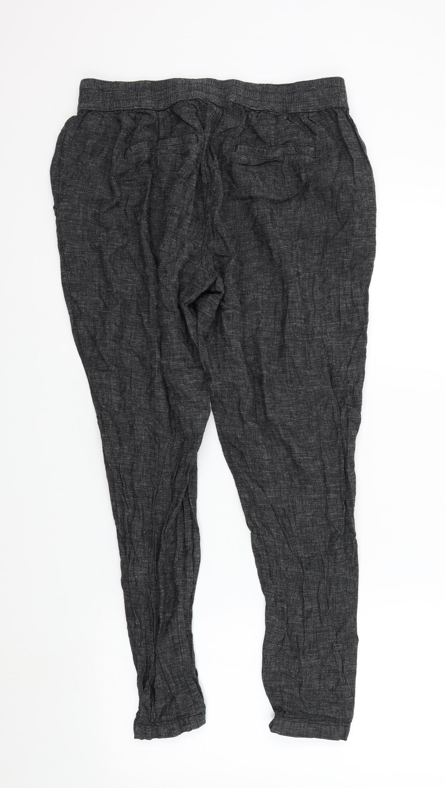 Nutmeg Womens Black   Trousers  Size 14 L27 in