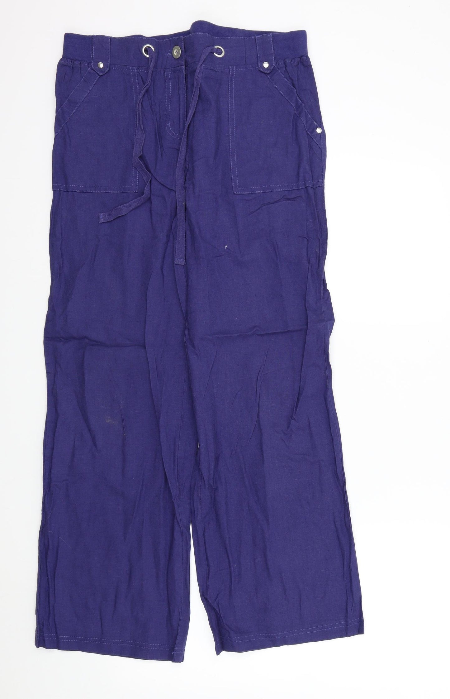 KALIDERSCOPE Womens Blue   Trousers  Size 12 L29 in