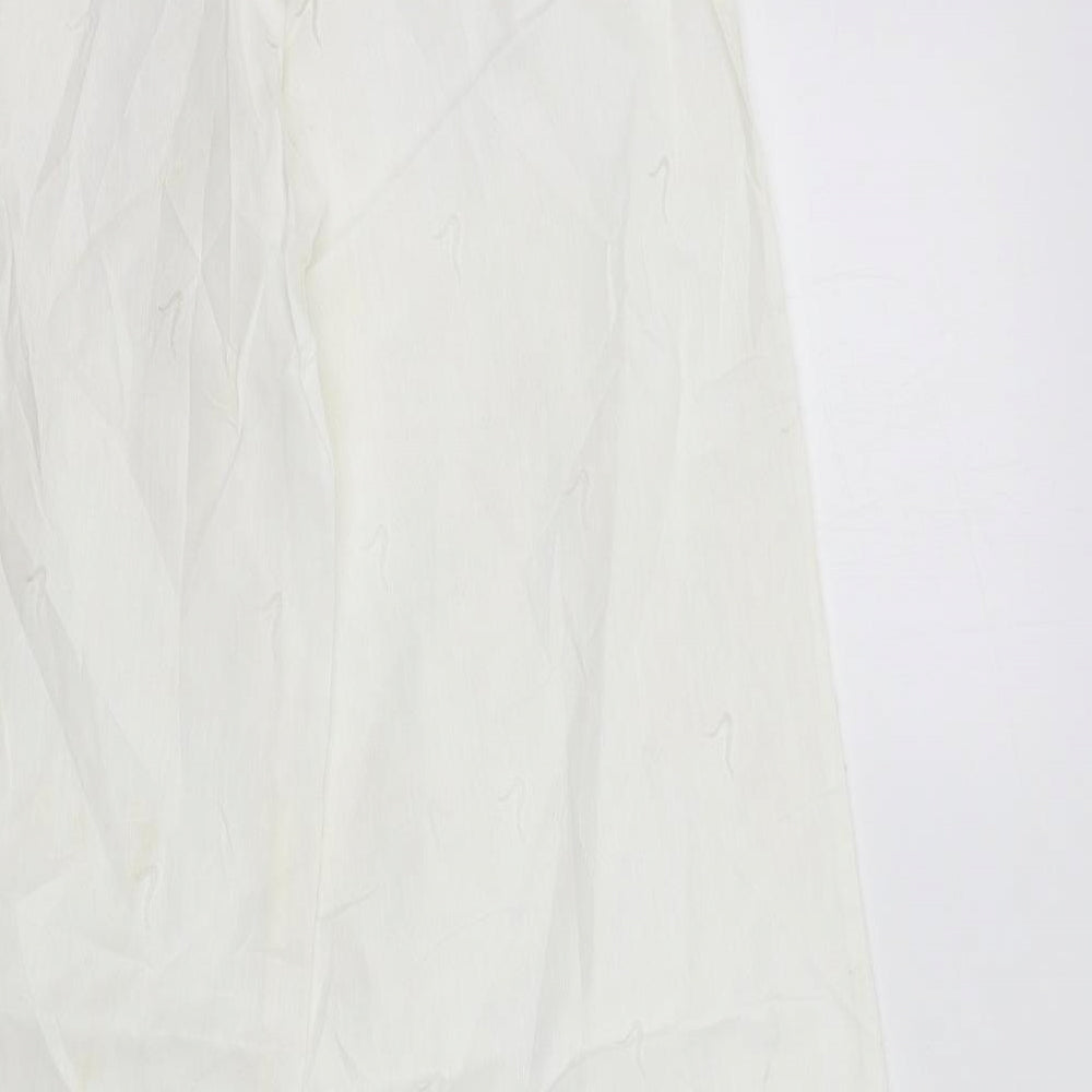 HT Womens White   Trousers  Size 10 L33 in