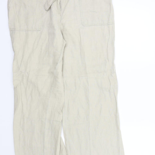 M&S Womens Beige   Trousers  Size 16 L29 in