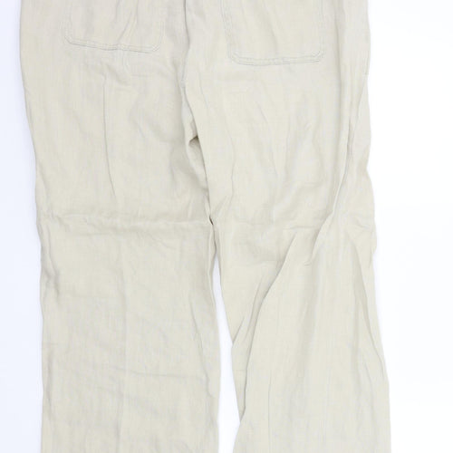 M&S Womens Beige   Trousers  Size 16 L29 in