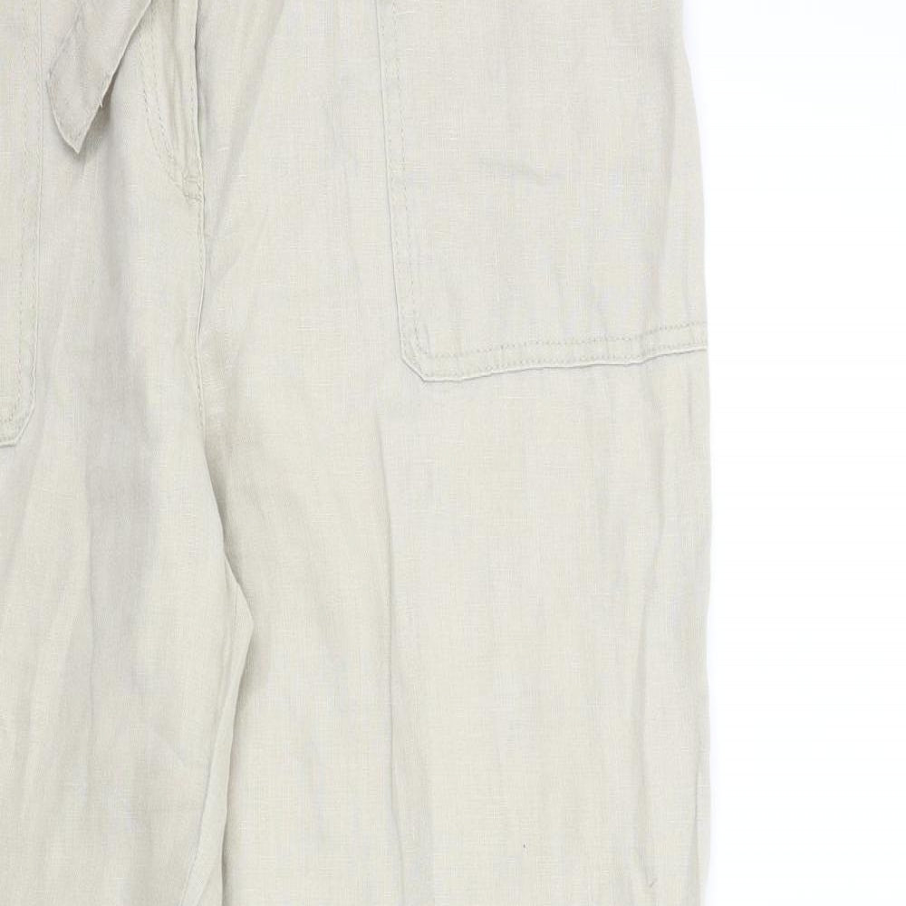 M&S Womens Beige   Trousers  Size 16 L29 in