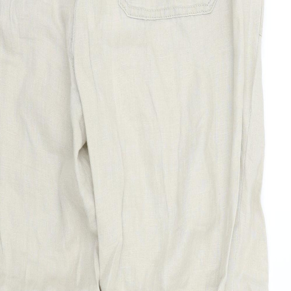M&S Womens Beige   Trousers  Size 16 L29 in