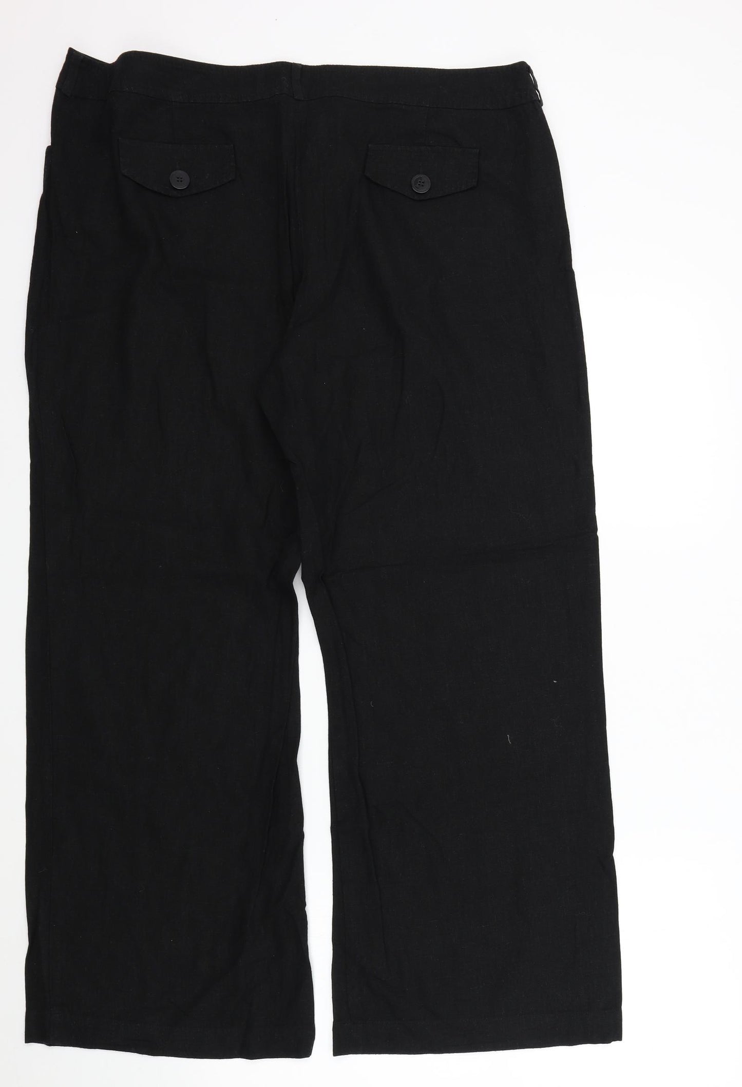M&Co Womens Black   Trousers  Size 20 L29 in
