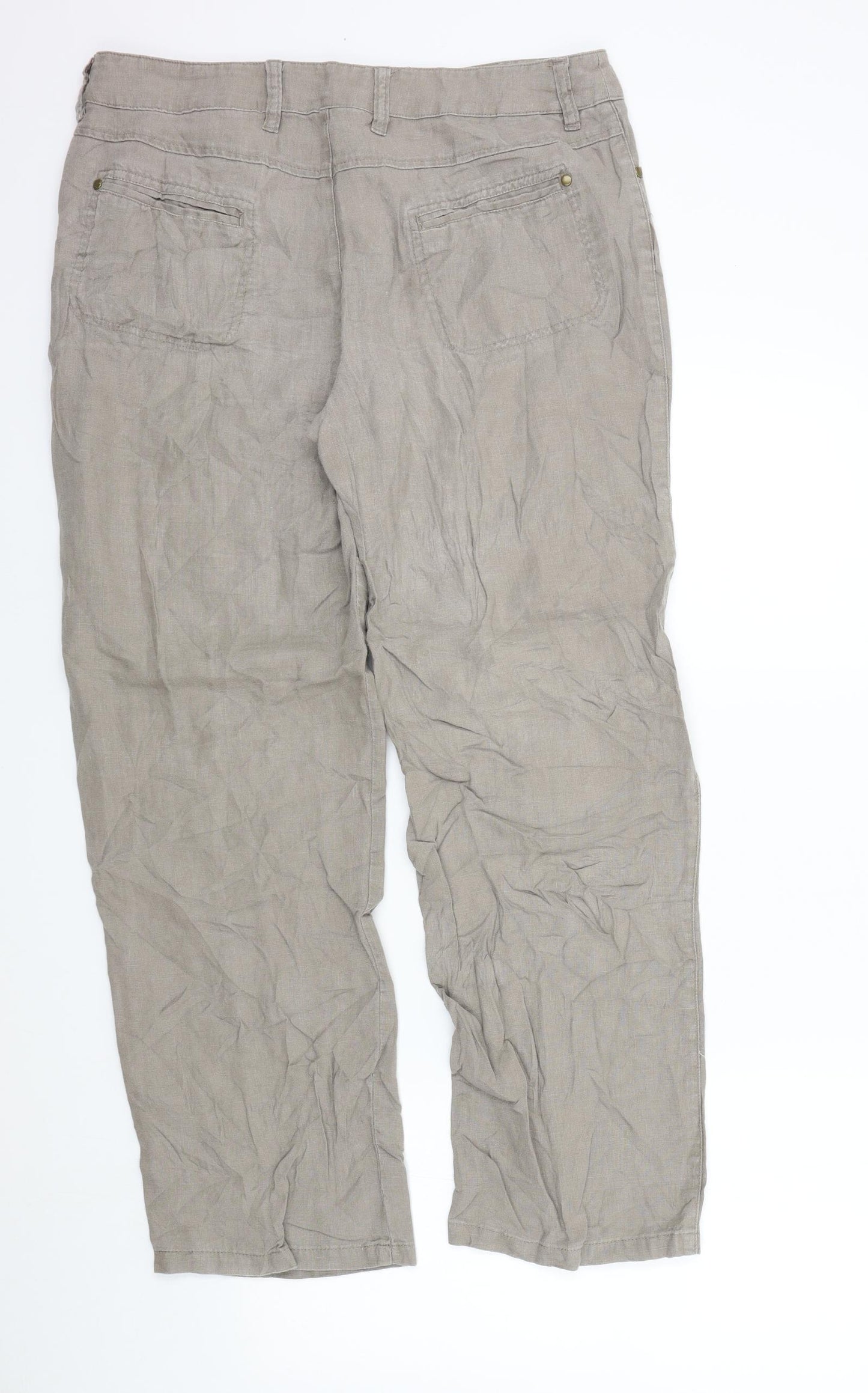 Isolde Womens Brown   Trousers  Size 14 L28 in