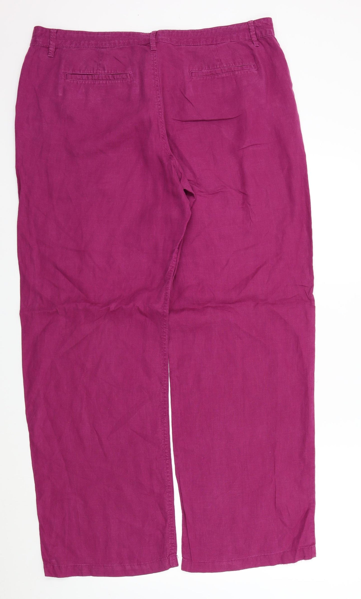 TU Womens Pink   Trousers  Size 16 L31 in