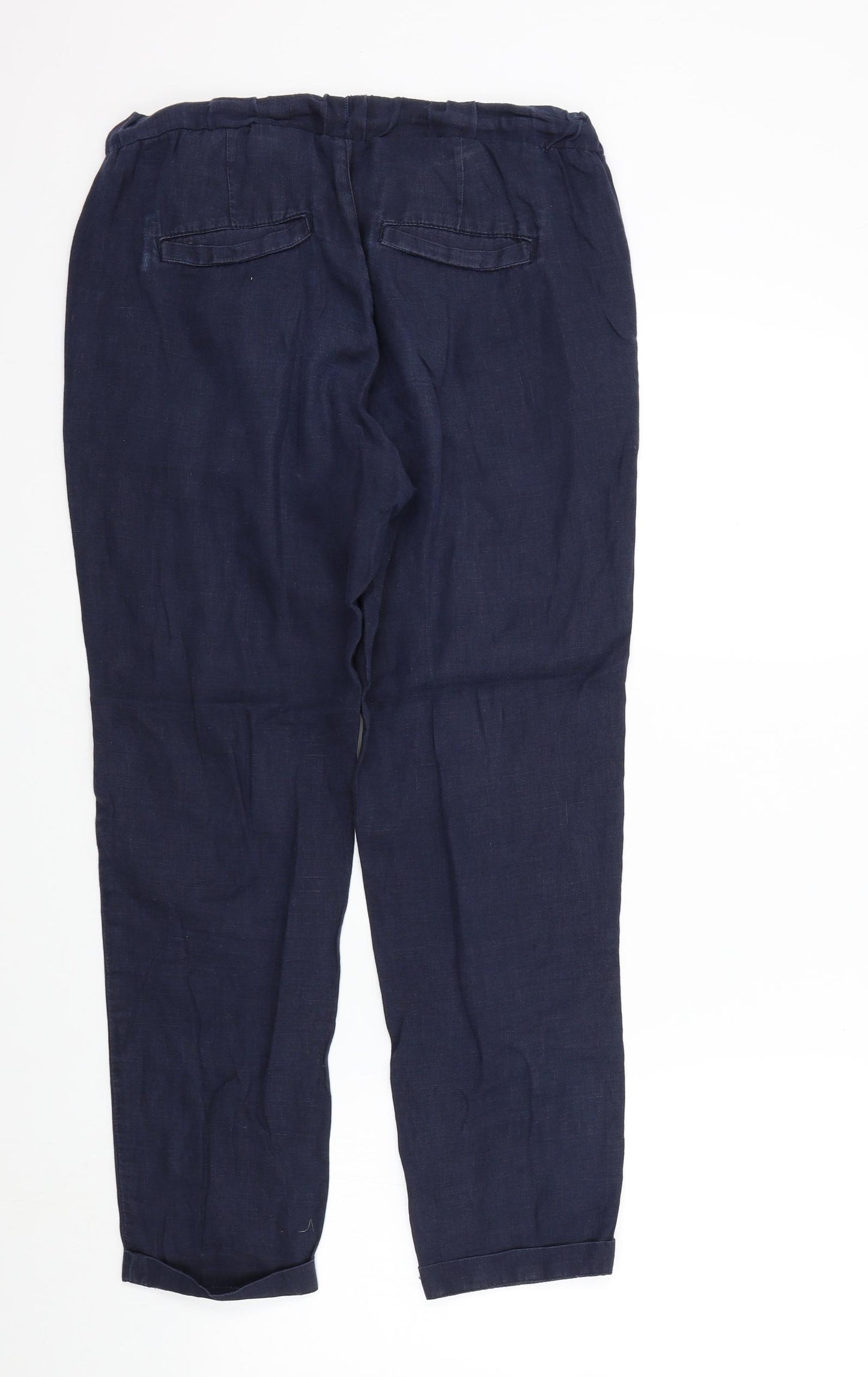 H&M Womens Blue   Trousers  Size 8 L27 in