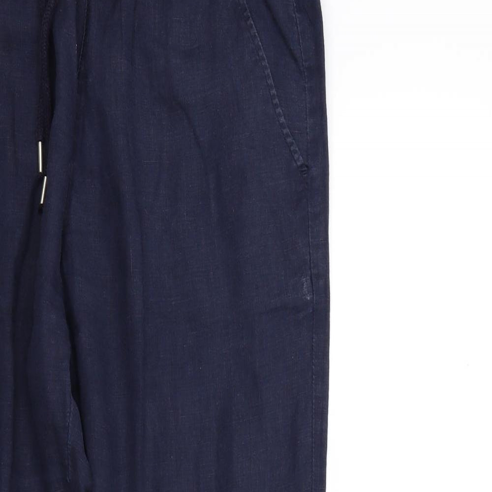 H&M Womens Blue   Trousers  Size 8 L27 in