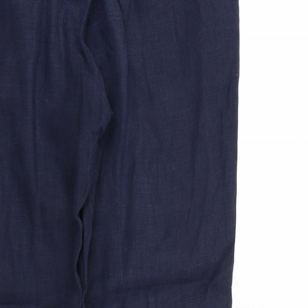H&M Womens Blue   Trousers  Size 8 L27 in