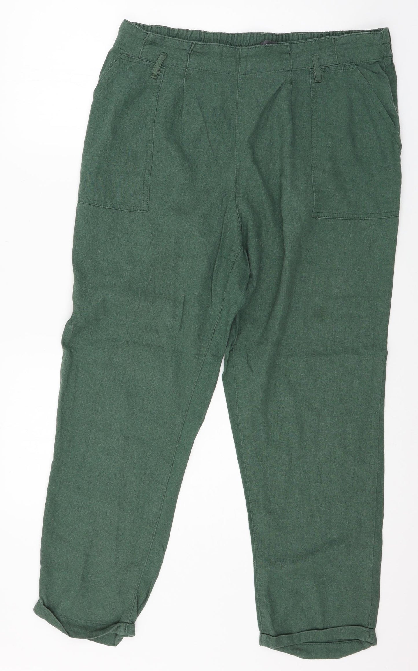 Primark Womens Green   Trousers  Size 16 L25 in