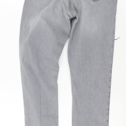 Topshop Womens Grey  Denim Skinny Jeans Size 26 in L30 in
