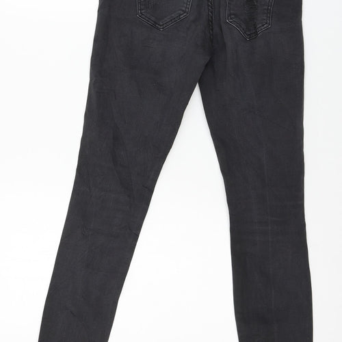 16 Womens Grey  Denim Skinny Jeans Size 6 L26 in