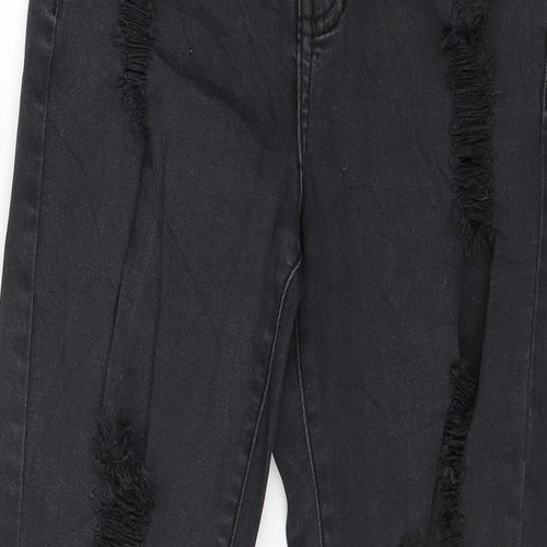 16 Womens Grey  Denim Skinny Jeans Size 6 L26 in