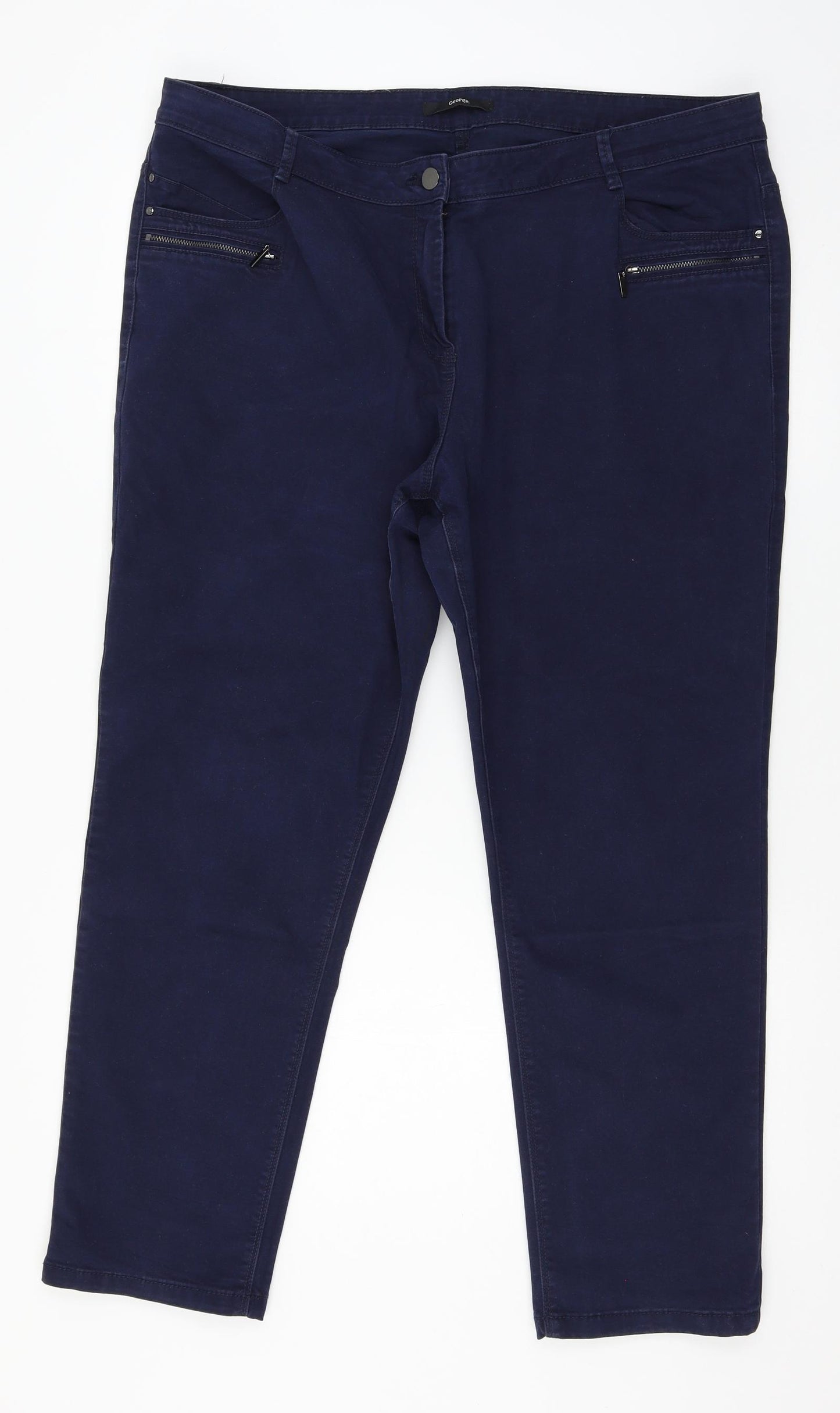 George Womens Blue   Trousers  Size 20 L27 in