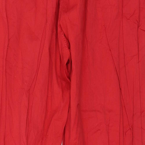 Preworn Womens Red   Trousers  Size L L26 in