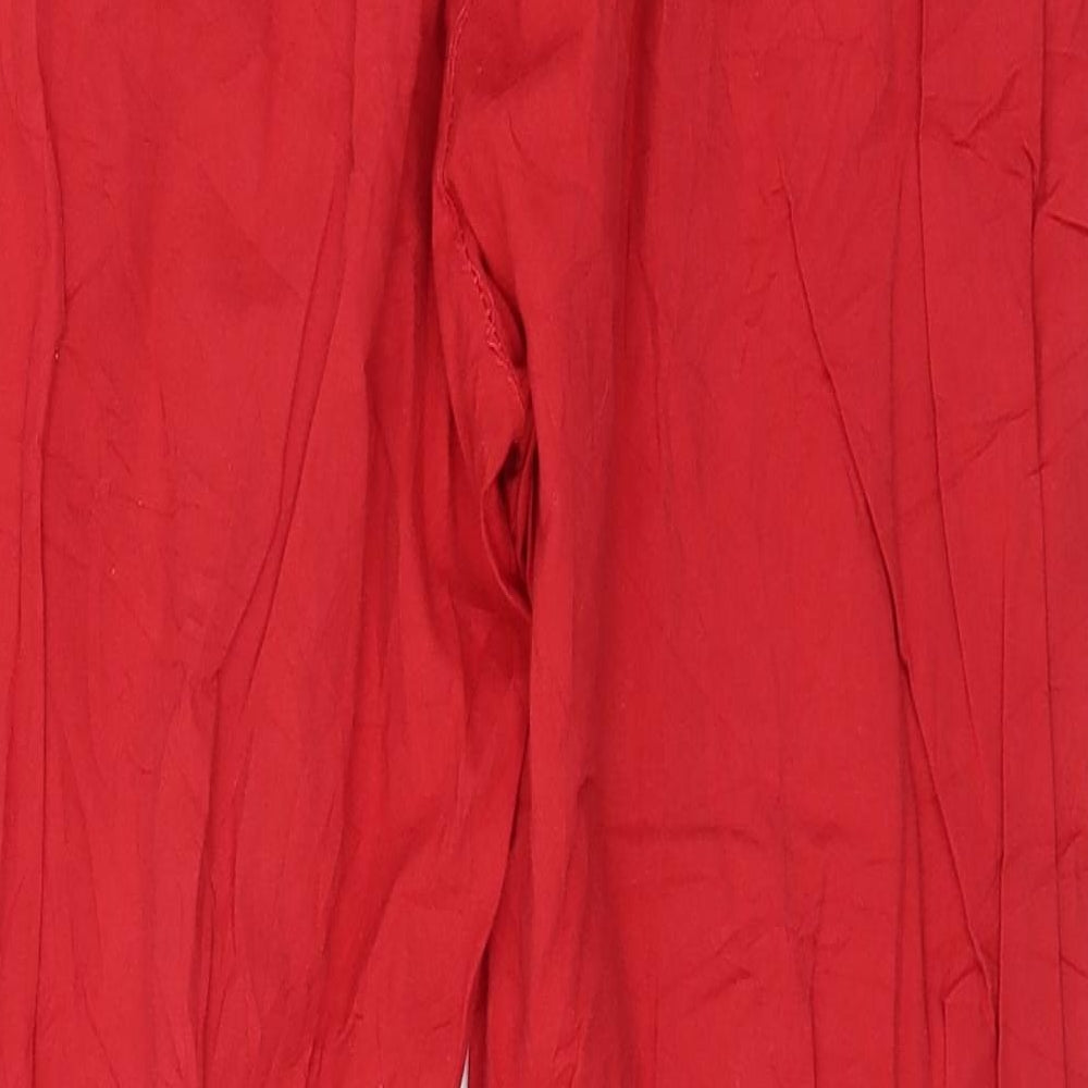 Preworn Womens Red   Trousers  Size L L26 in