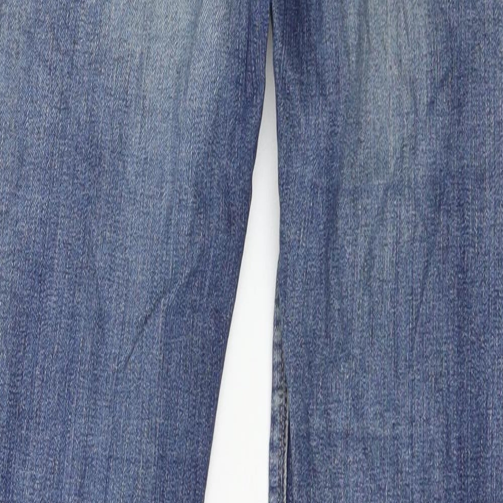 Replay Womens Blue  Denim Straight Jeans Size 24 in L30 in