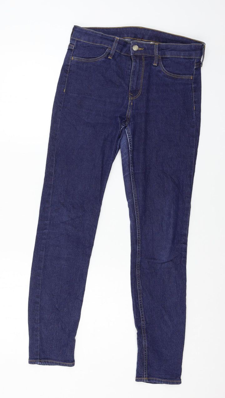 H&M Womens Blue Denim Skinny Jeans Size 28 in L27 in