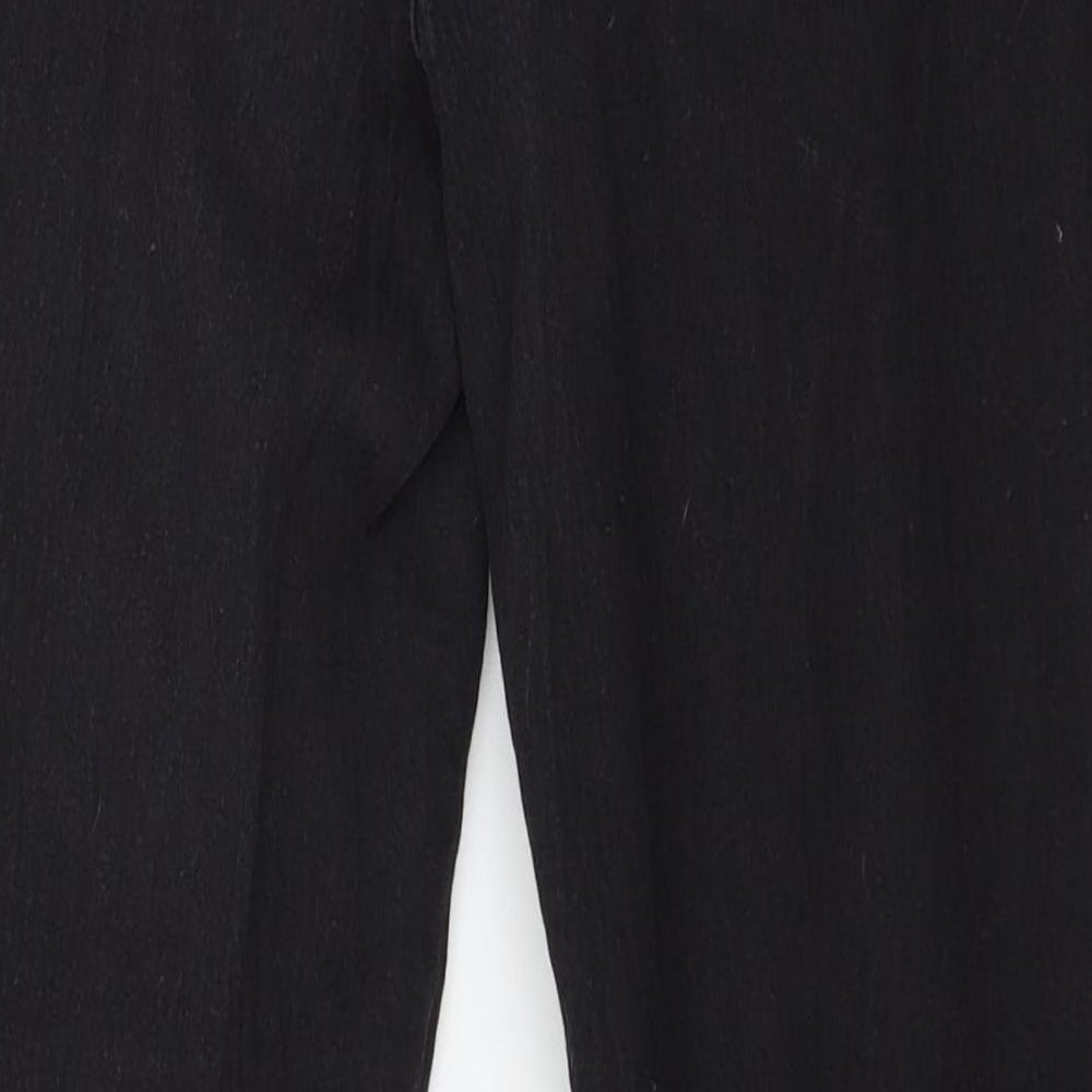 Denim & Co. Womens Black  Denim Jegging Jeans Size 12 L25 in