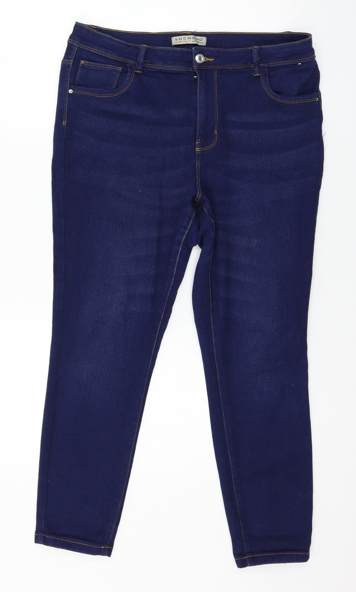 Denim & Co. Womens Blue  Denim Jegging Jeans Size 16 L25 in