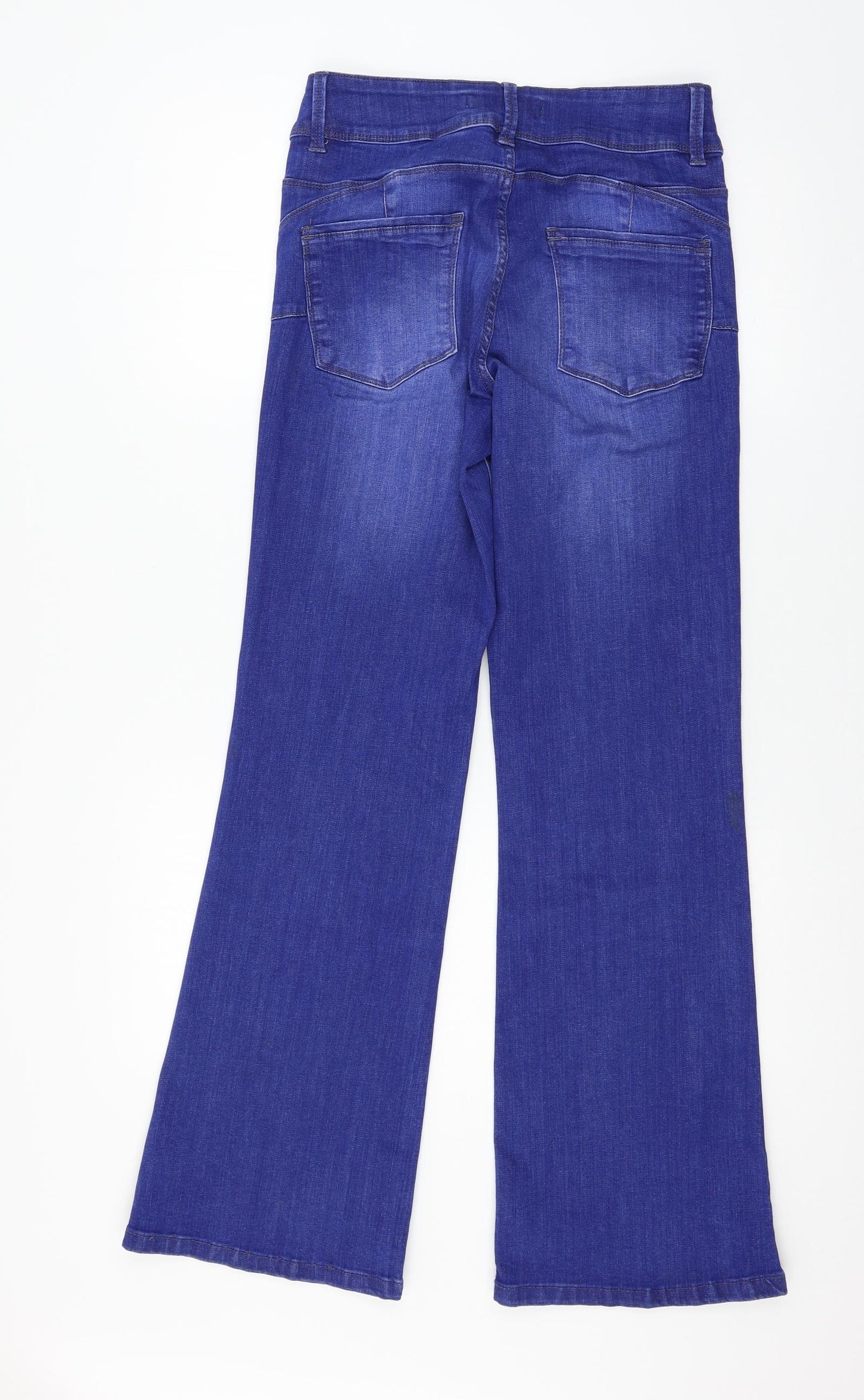 NEXT Womens Blue  Denim Flared Jeans Size 12 L30 in