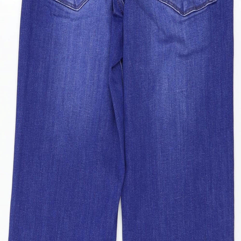 NEXT Womens Blue  Denim Flared Jeans Size 12 L30 in