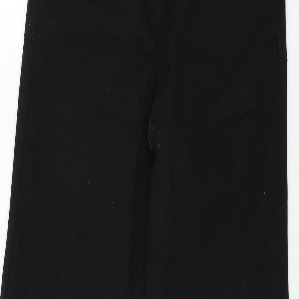NEXT Womens Black  Denim Flared Jeans Size 12 L30 in