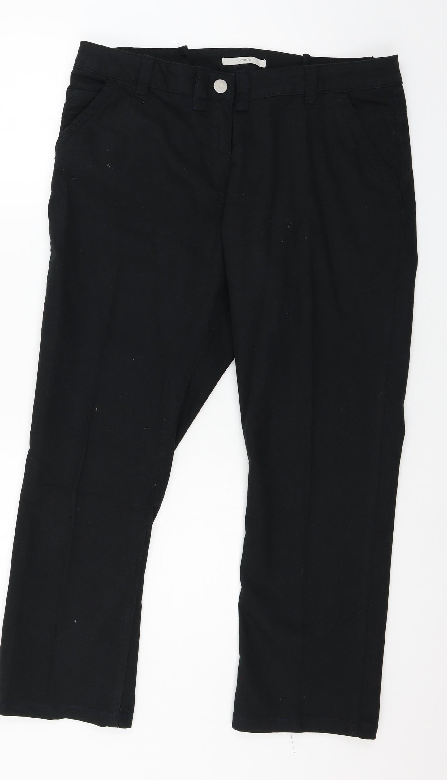 George Womens Black   Trousers  Size 18 L26 in