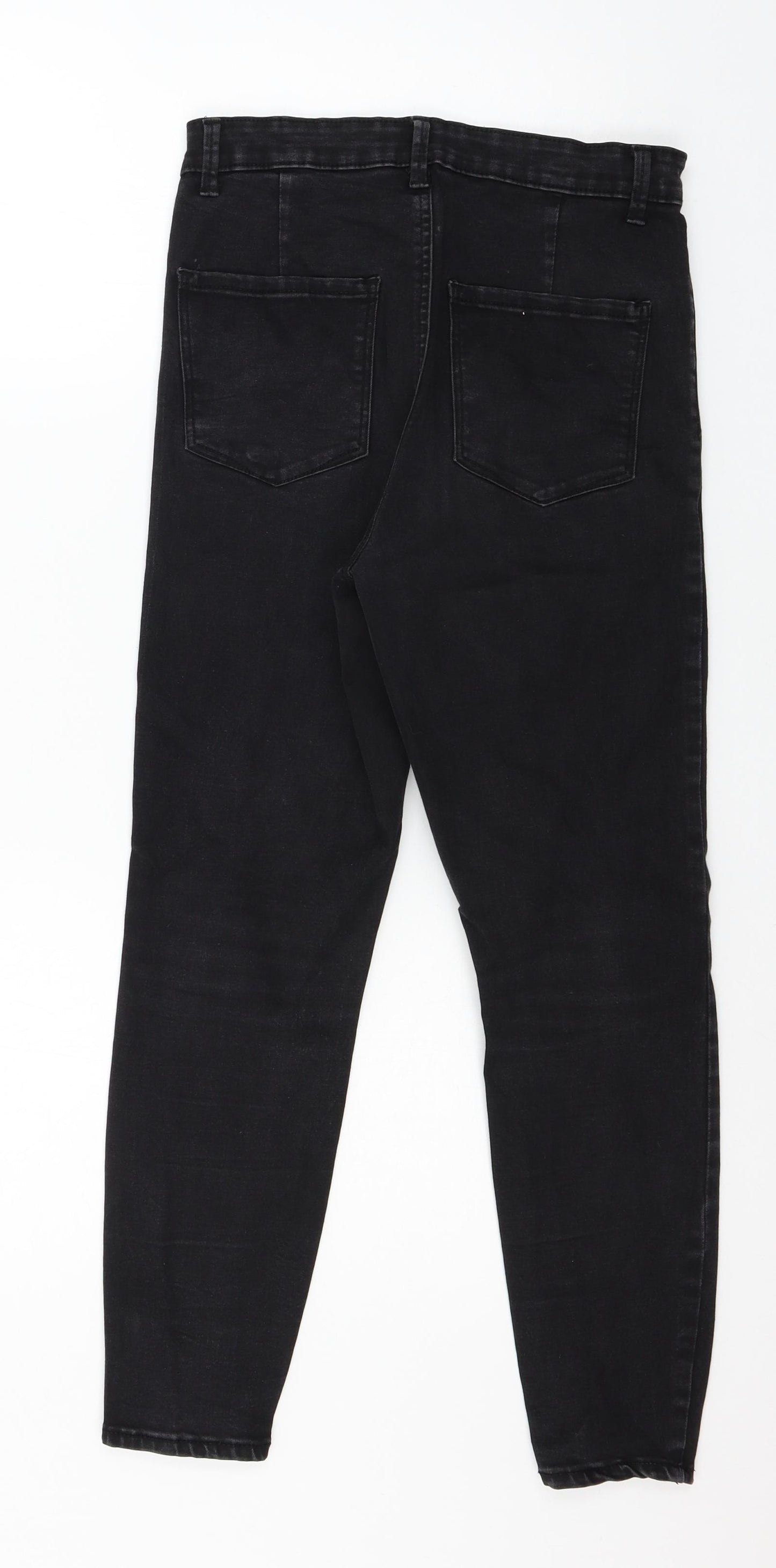 Denim & Co. Womens Grey  Denim Skinny Jeans Size 12 L24 in