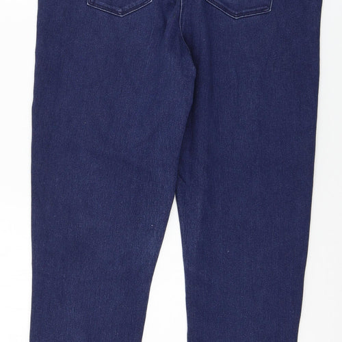 M&Co Womens Blue  Denim Jegging Jeans Size 14 L27 in