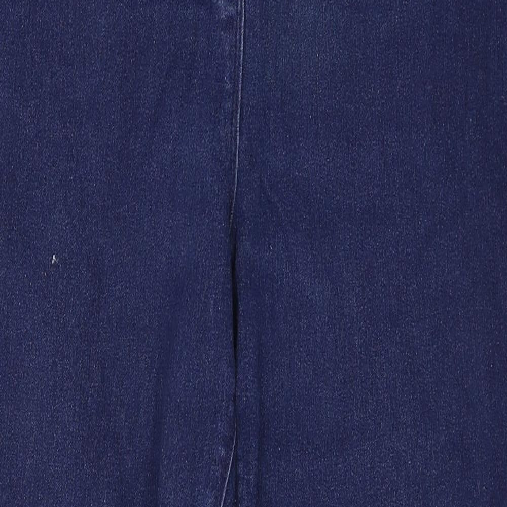 M&Co Womens Blue  Denim Jegging Jeans Size 14 L27 in