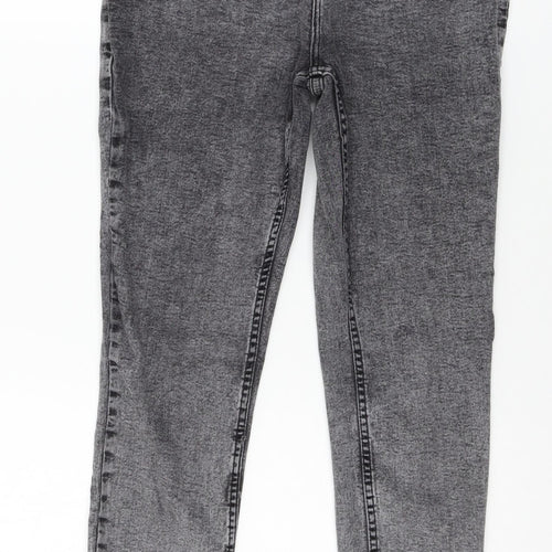 Denim & Co. Womens Grey  Denim Skinny Jeans Size 14 L26 in