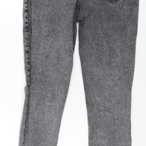 Denim & Co. Womens Grey  Denim Skinny Jeans Size 14 L26 in