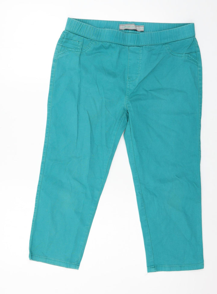 St Bernard Womens Blue Denim Cropped Jeans Size 14 L21 in