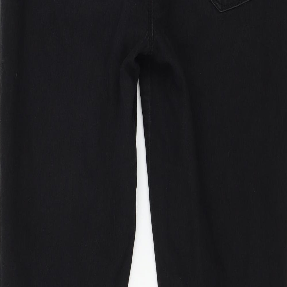 Denim & Co. Womens Black  Denim Jegging Jeans Size 10 L28 in