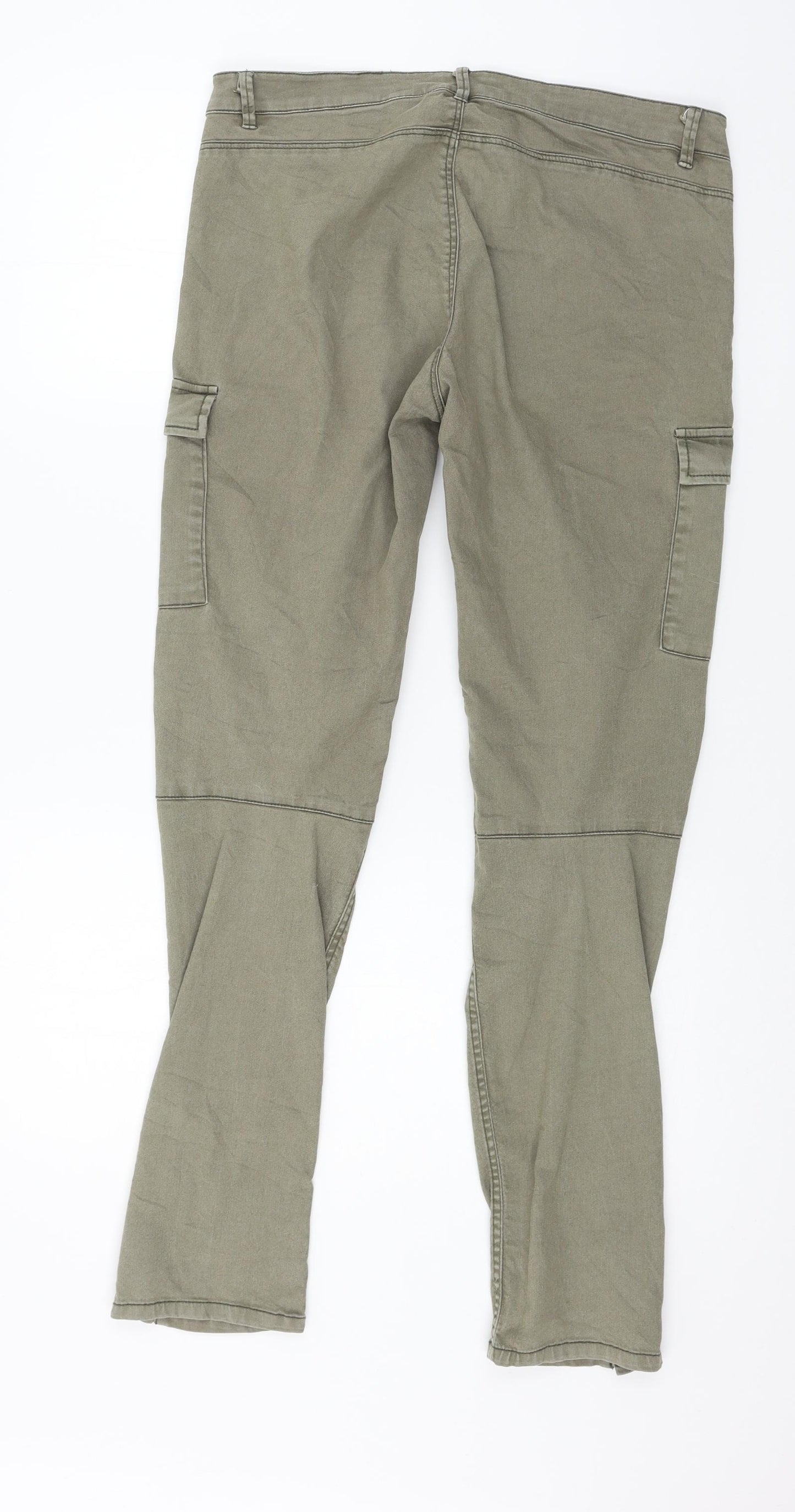 Preworn Womens Green  Denim Trousers  Size 32 in L29 in