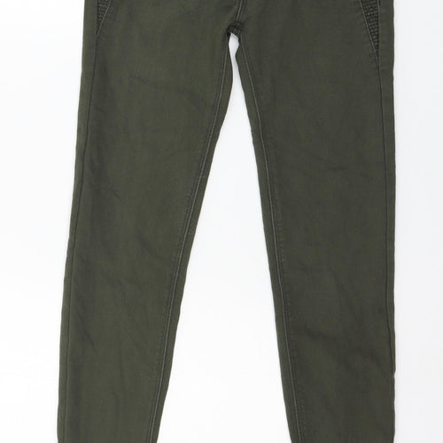 Denim & Co. Womens Green  Denim Skinny Jeans Size 8 L28 in
